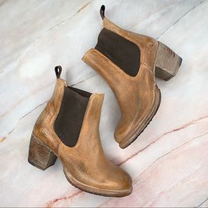 Bed Stu Cobbler Series Ankle Boots Tan Vintage 6.5
